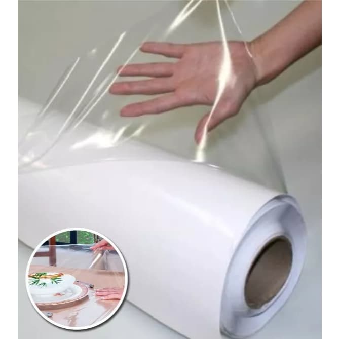 Plástico Cristal Flexível PVC - Plastico de Mesa - Espessura 0,20mm - Toalha de Mesa Transparente Impermeável