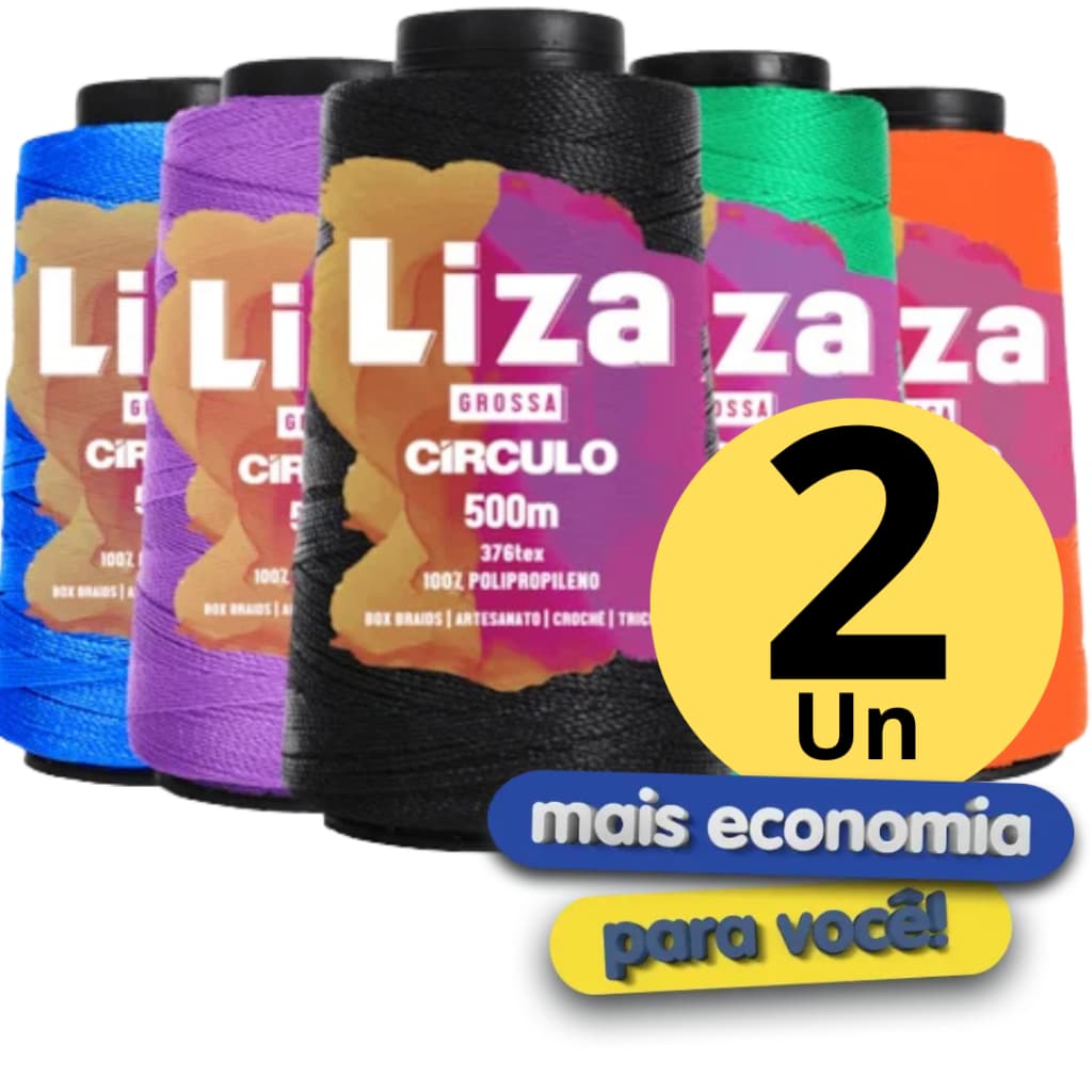 Fio Linha Liza Grossa Círculo 500m - Indicado para Box Braid
