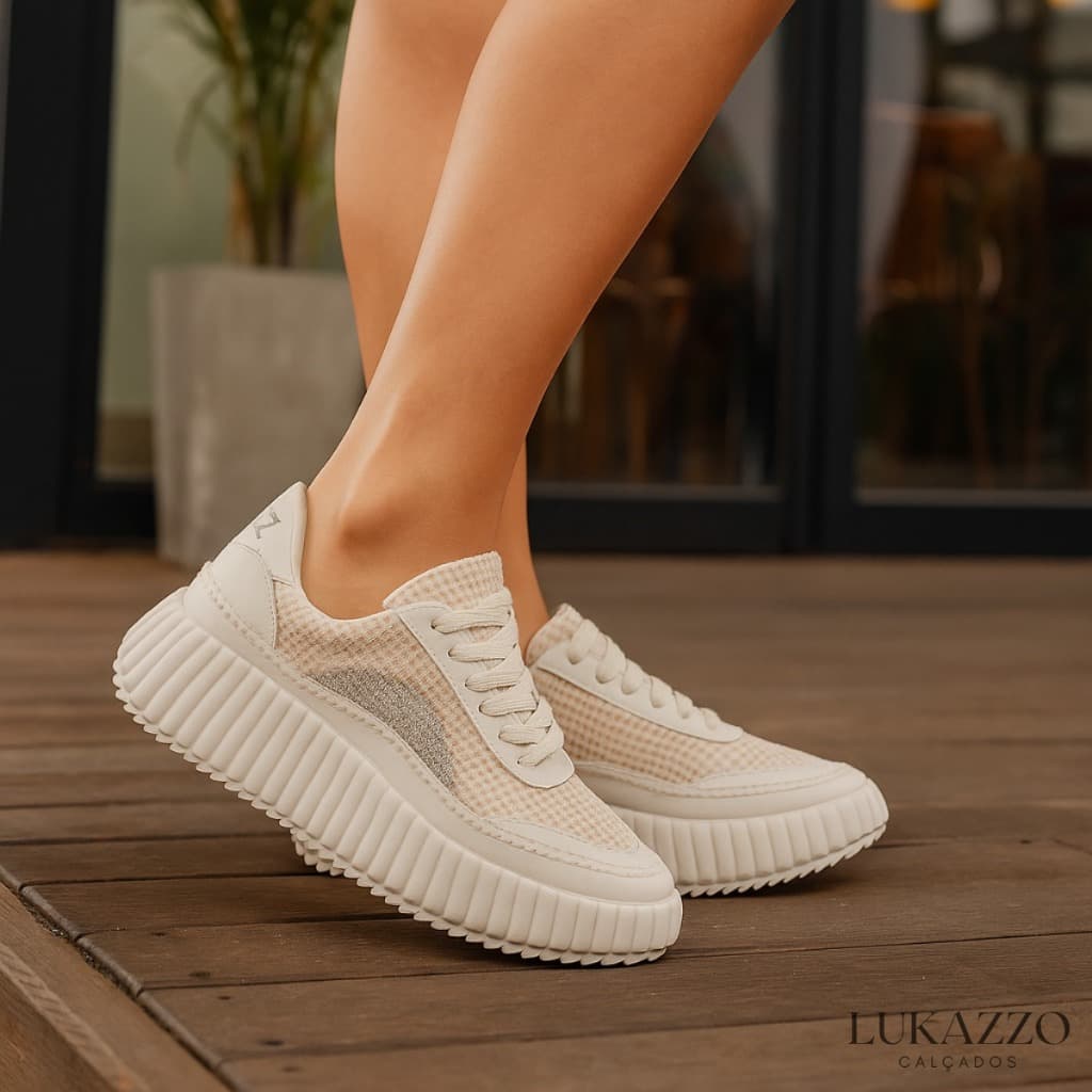 Tênis Feminino Casual Estilo Leve Confortável Para Passeios e Trabalho