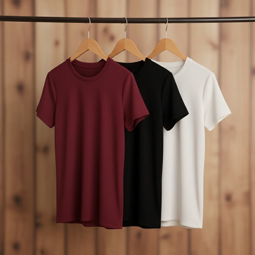 Kit 3 Blusa Feminina Plus Size Ribaninha Canelado Premium GG ao G3