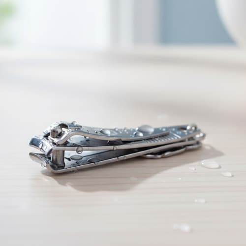 Cortador de Unha Com Lixa Aço inox Manicure Pedicure
