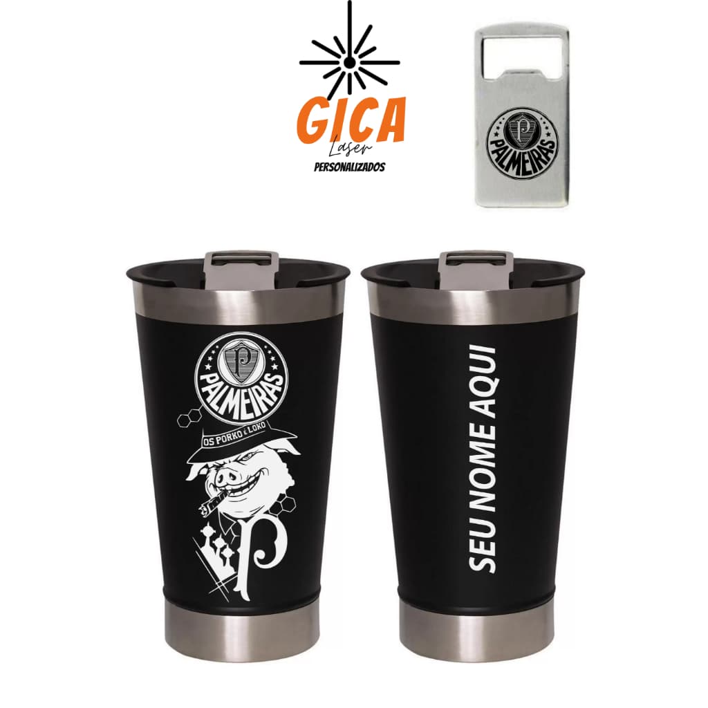 Copo Térmico Personalizado Time com Gravação a Laser 473ml