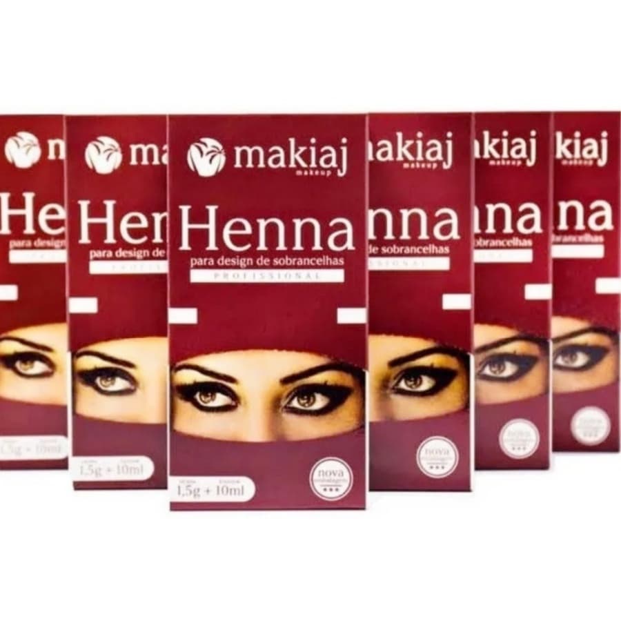 Makiaj Henna De Sombrancelha 1,5g Henna + 10ml Fixador