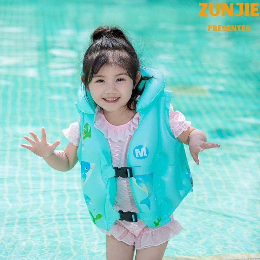 Boia Colete Estampado Inflável Infantil Natação Praia Piscina