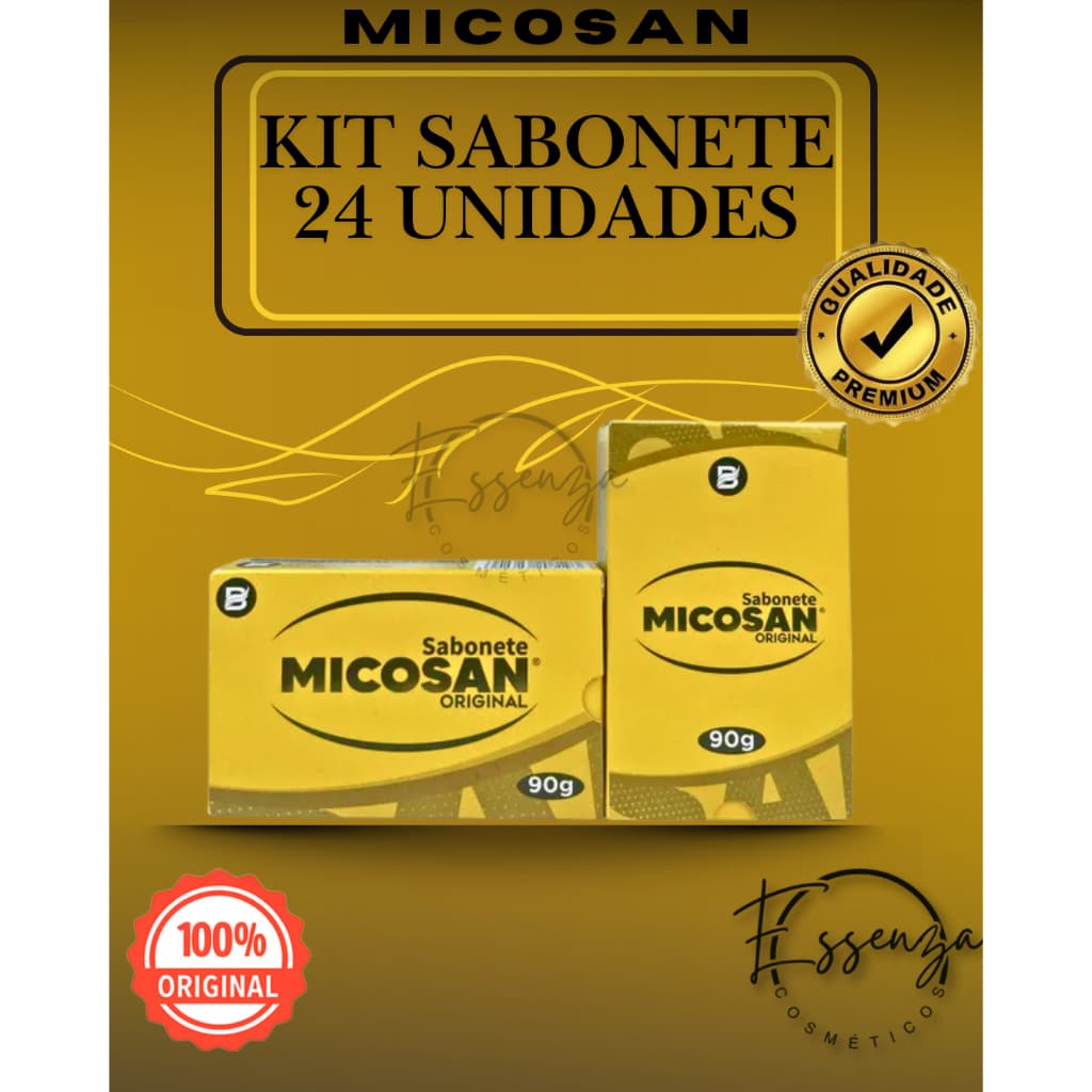 Kit 6; 12 e 24 UND - Sabonete Barra Micosan 90g Antisséptico e Antifúngico – Micose e Odores - Baruc