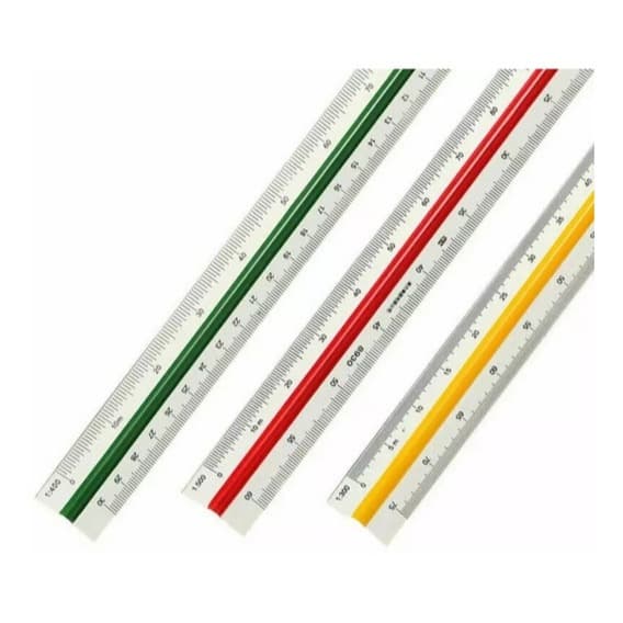 Escalímetro triangular 30cm
