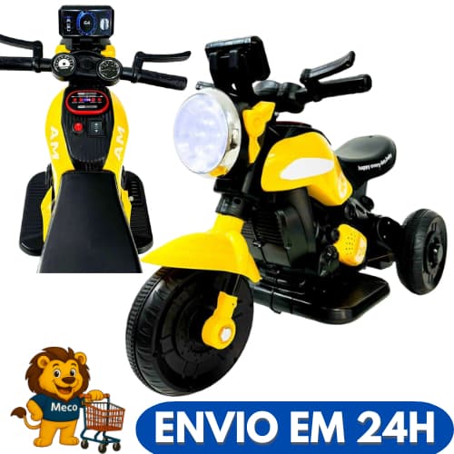 Moto Elétrica Infantil Menino Menina Bateria Velocidade Passeio Aventura Diversão Brinquedo Ação