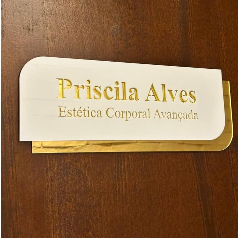 Placa Personalizada de Identificação Para Porta Personalize do Seu Jeito