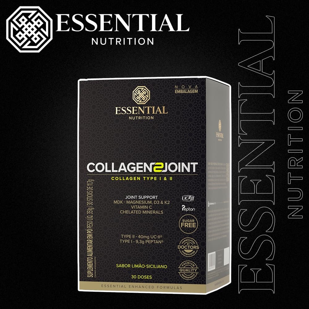 Collagen 2 Joint Display Essential Nutrition (351g) Limão Siciliano
