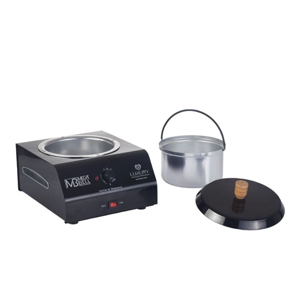 Termocera Profissional Luxury Com Refil Júnior 1000g Preta - Mega Bell (380 MB)