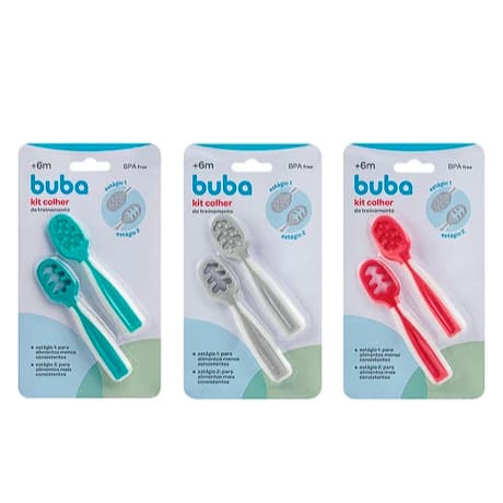 Colher Treinamento Cinza Buba 2 Etapas