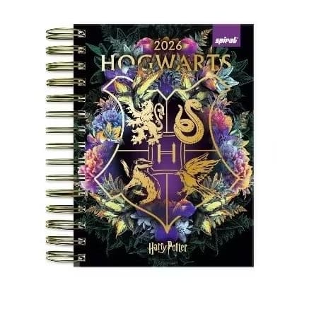 Agenda diária 2026, Harry Potter Hogwarts, 176 folhas, 1 UN