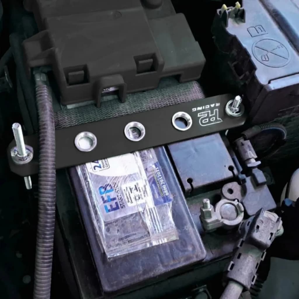 Trava Fixadora Bateria Automotiva - Trava de Fixação Bateria Carro - Trava Suporte Bateria Com Haste
