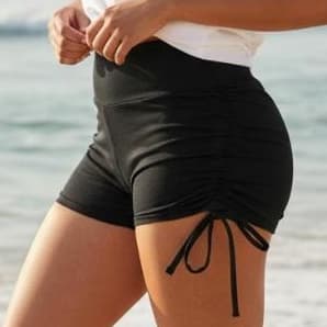 Shorts Feminino Confortável Suplex Ajustável Academia Praia pisciana dia a dia