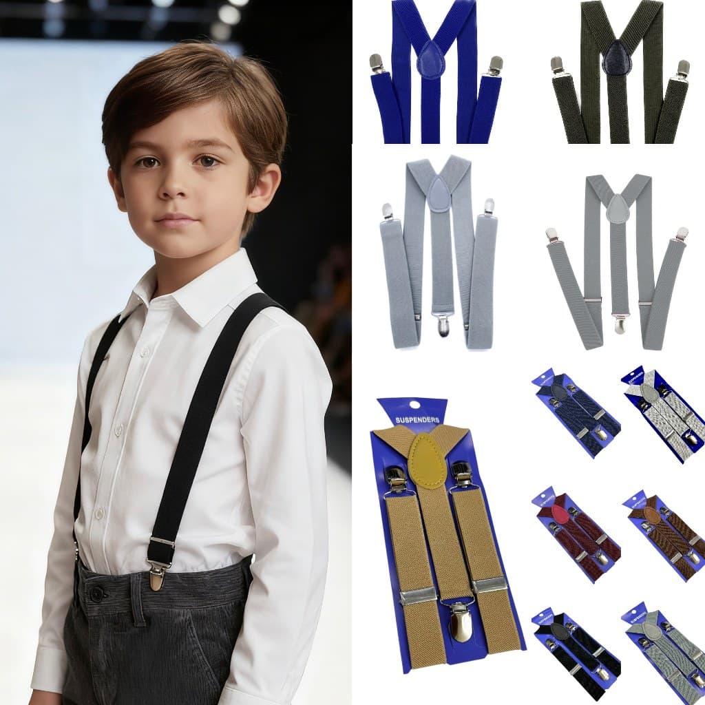 Suspensório INFANTIL Unissex  Ajustável Masculino Feminino Varias Cores