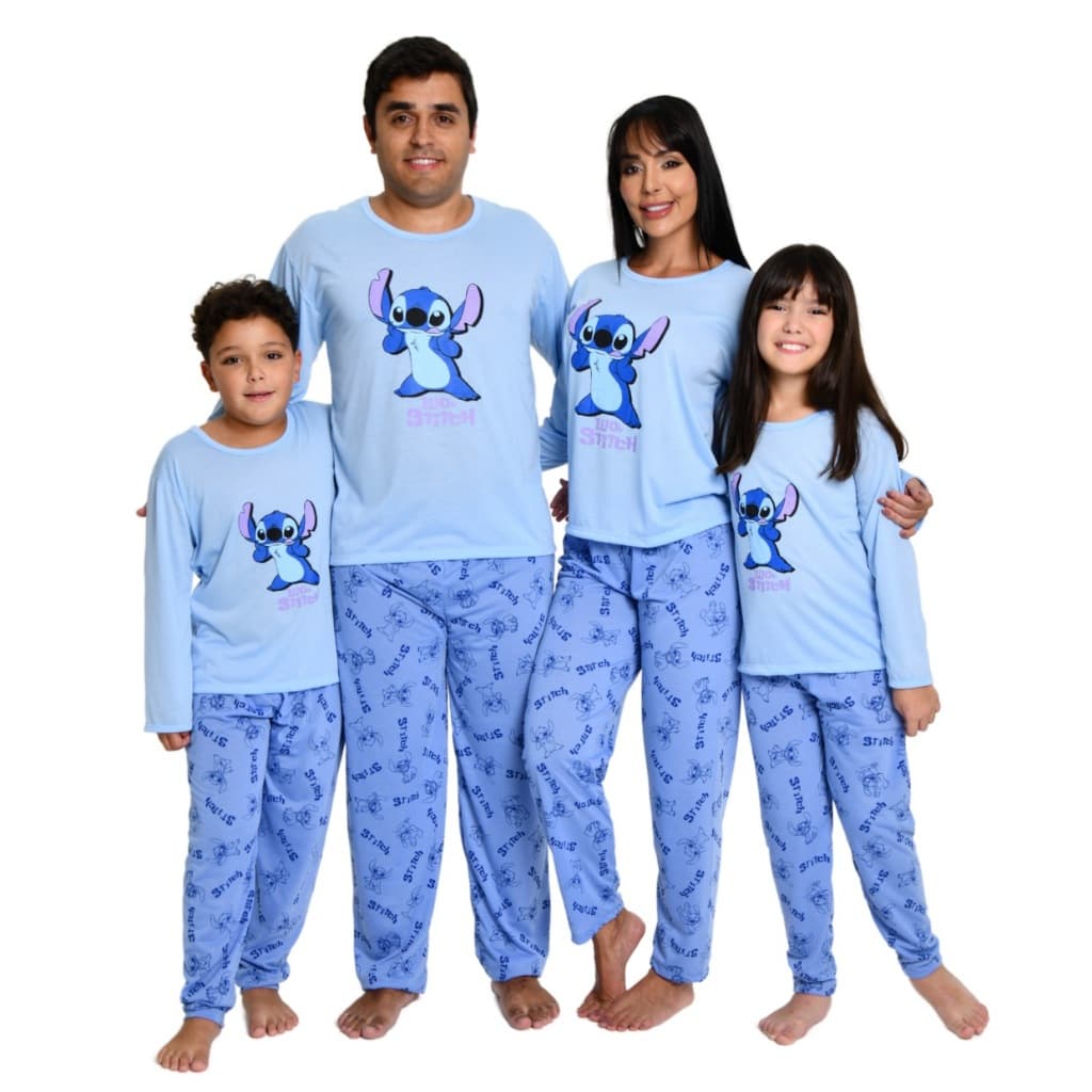 Combinado Família Pijama Longo Calça e Manga Longa Tal Pai Tal Mãe e Tal Filho Estampas Divertidas Promoção