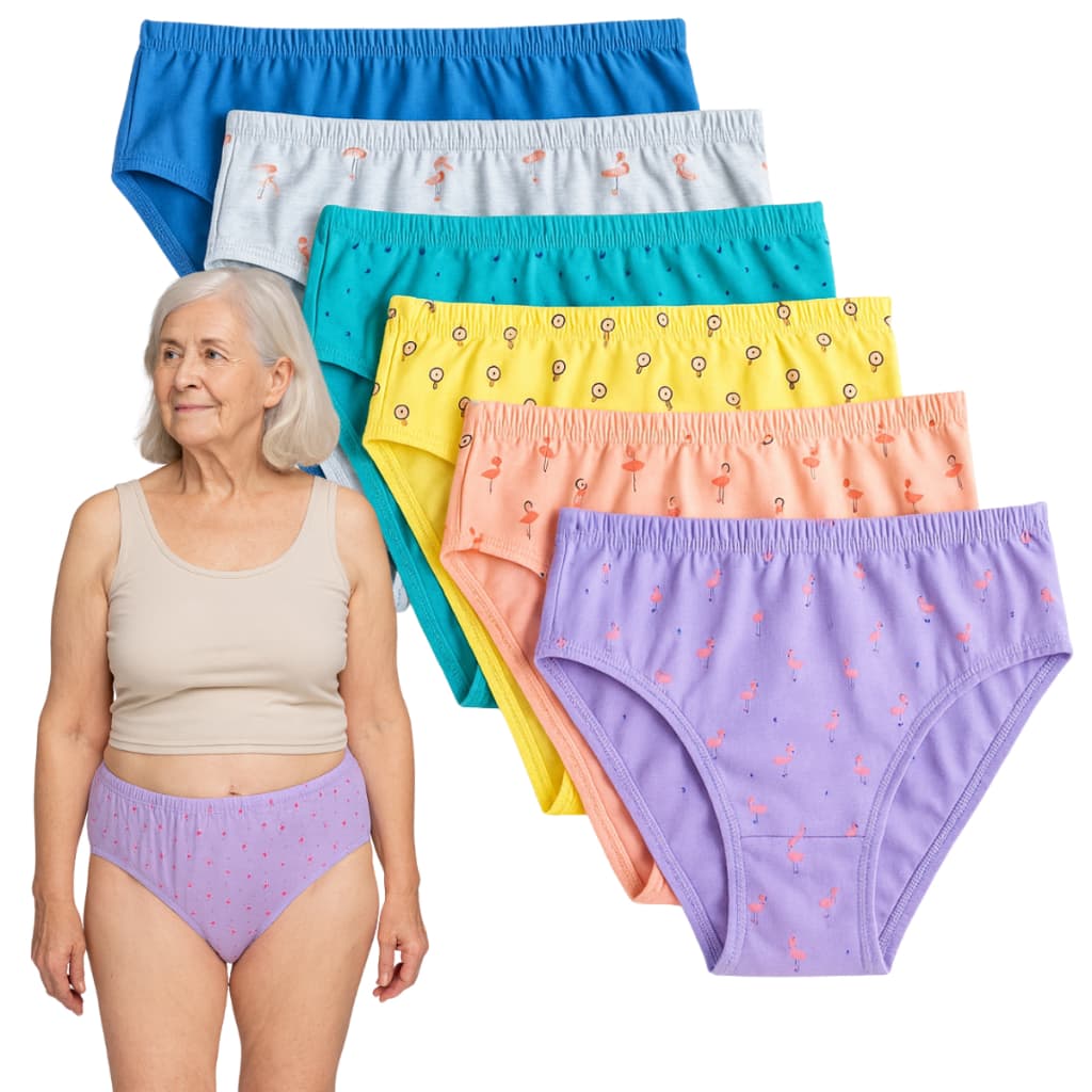 Kit 6 Calçolas Femininas 100% Algodão Cores Sortidas – Conforto e Qualidade