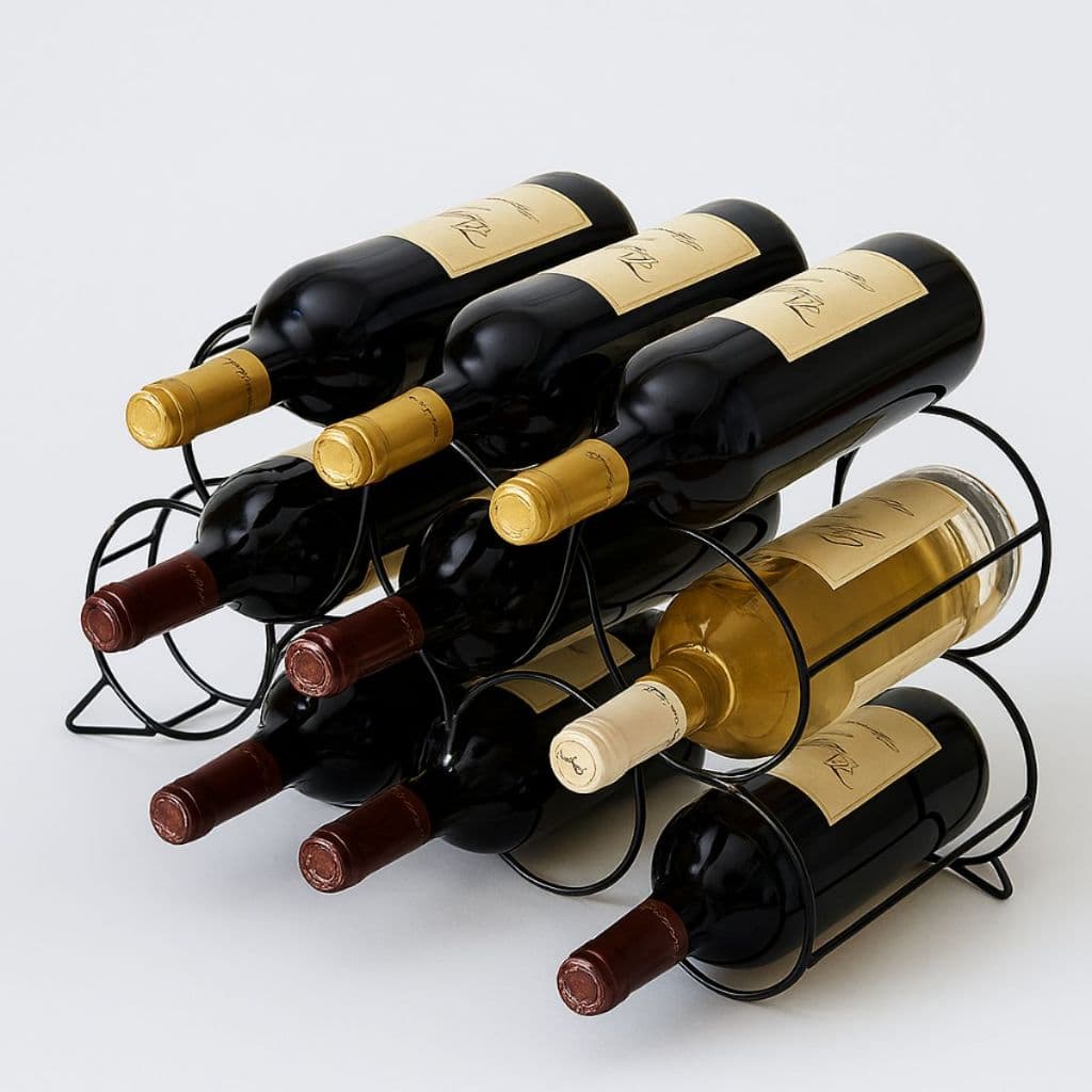 Suporte de Vinhos Premium Vip Designer – Adega Moderna para Sala e Cozinha