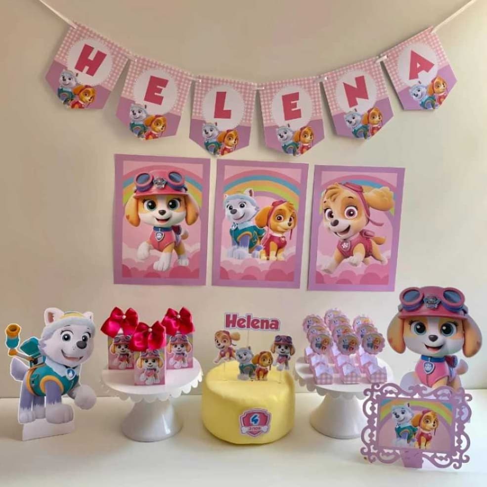 Kit Festa Skye /Mini Kit Skye / Mesversario Skye / Kit Só Um Bolinho Skye/Personalizados de festa Skye