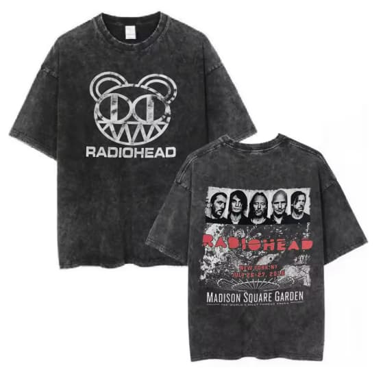 Camiseta Radiohead Vintage Rock – Peça Atemporal e Cheia de Estilo!