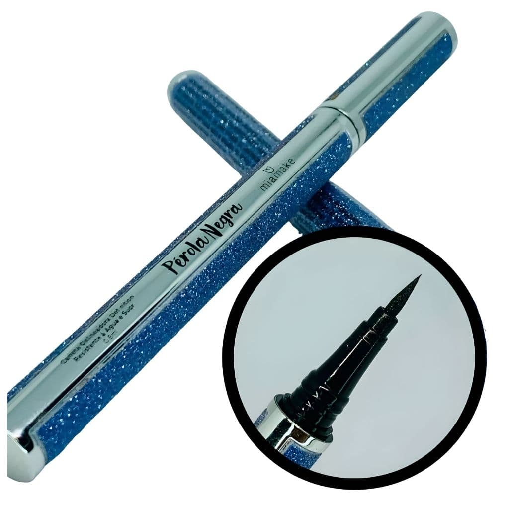 Delineador Líquido Pérola Negra Mia Make – Precisão, Cor Intensa e Longa Duração cod 474