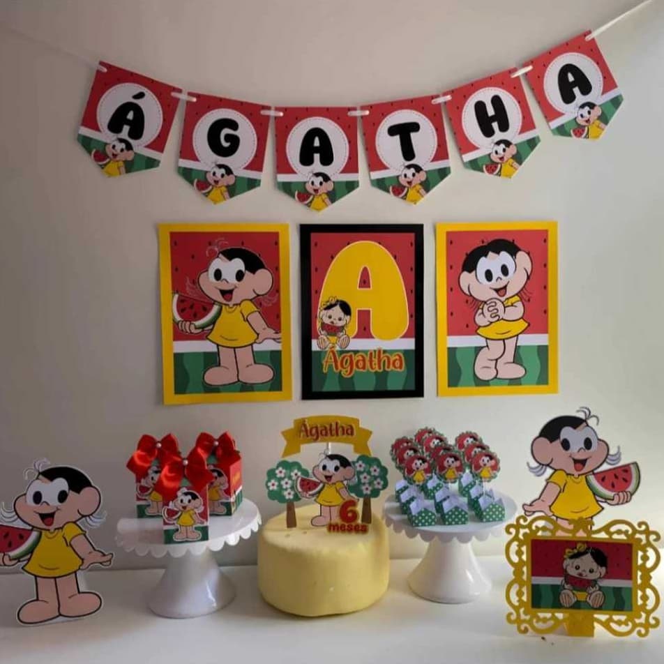 kit Festa Magali / Mini Kit Magali / Mesversario Magali / kit Só um Bolinho Magali/lembrancinha de festa Magali