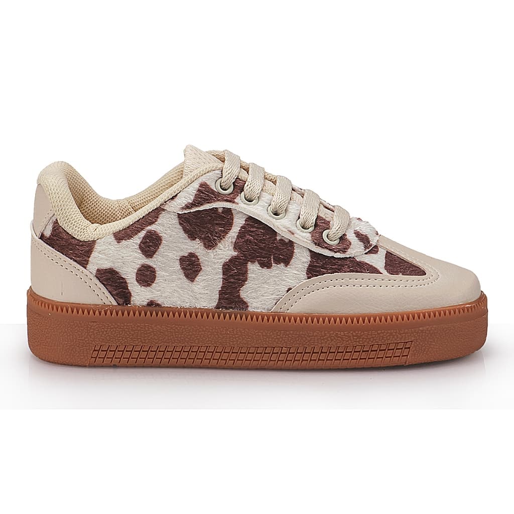 Tênis Infantil Menina Casual Animal Print Super Macio e Leve