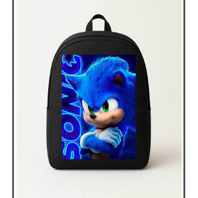 Mochila Escolar Estampada Mario Estudante Heroi Bolsa Ideal Para Passeios e Viagens Bolsa Infantil Sonic
