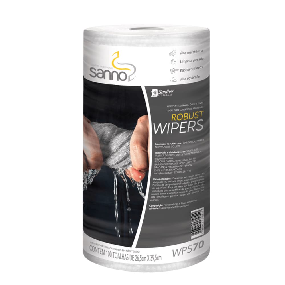 Pano Reutilizável WPS 70 Sanno Robust 26,5 x 39,5cm Pacote 100 Unidades