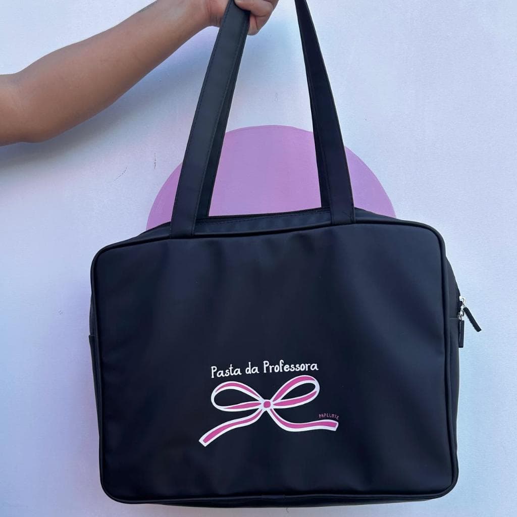 Bolsa Pasta da Professora para Notebook Provas Caderno Tablet Forrada