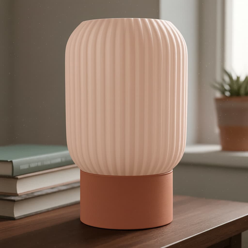 Abajur Luminária Nami Delicada Moderna Decoração Quarto LED