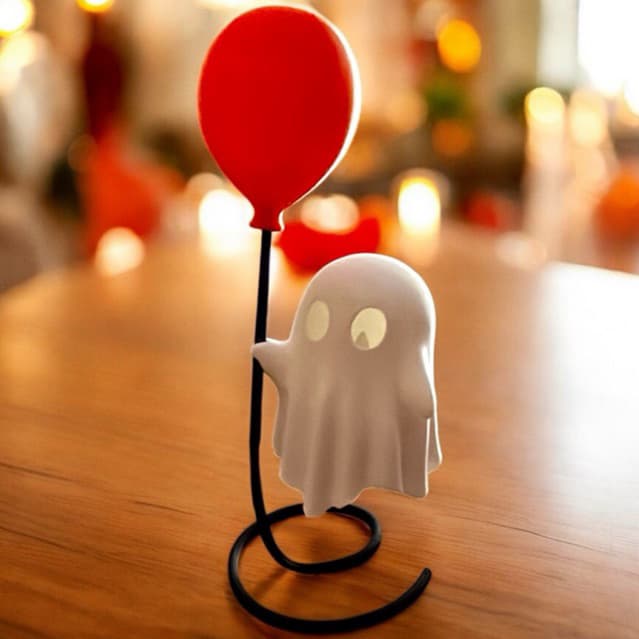 Mini Fantasminha com Balão – Decoração Enfeite de Miniatura
