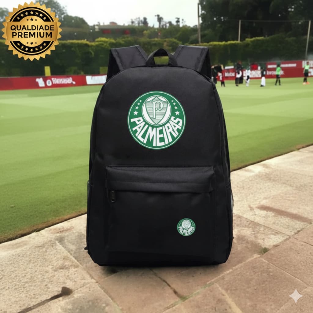 Mochila VERDÃO Juvenil Grande - Ideal para academia  Faculdade, Escola e Viagem - Reforçada