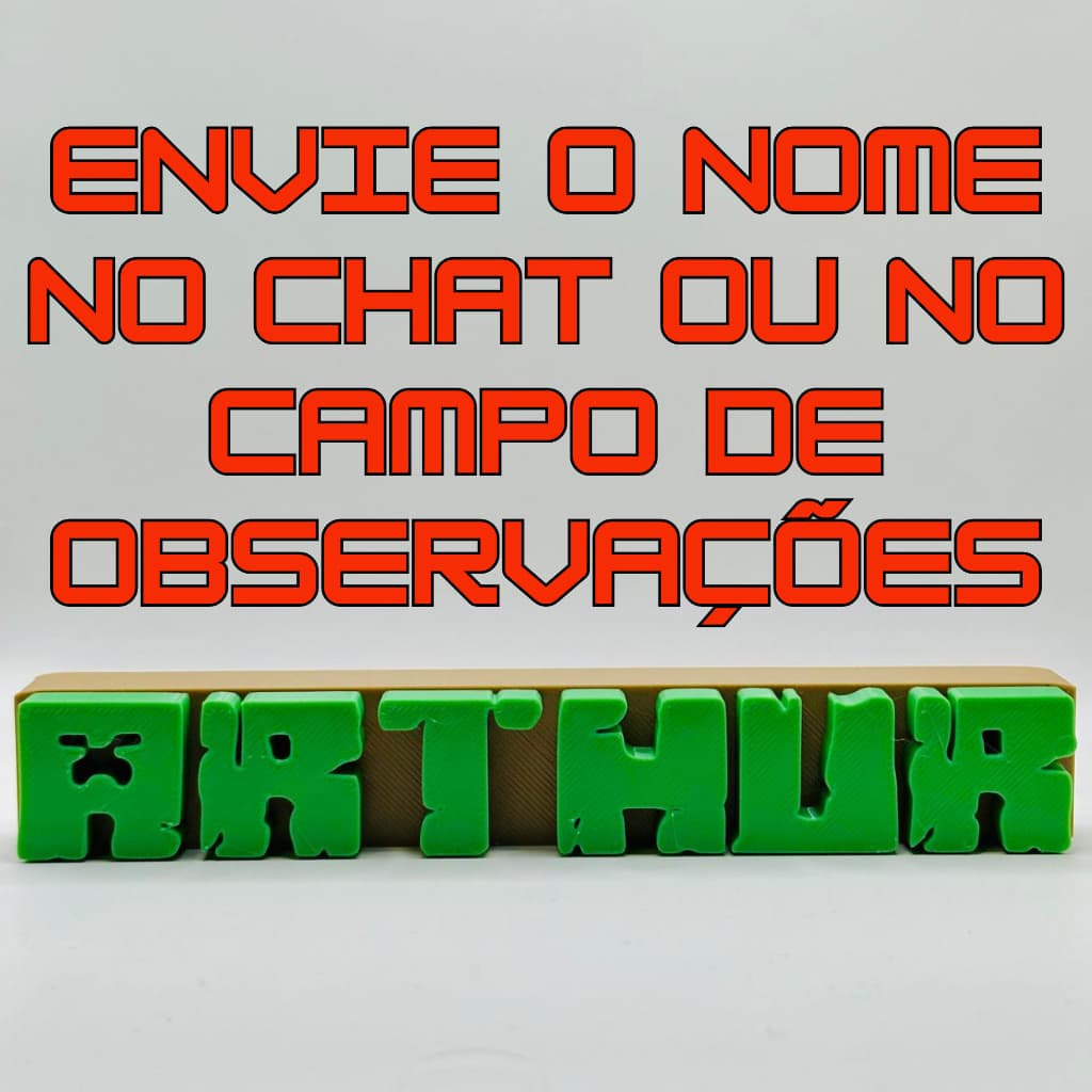 Minecraft Plaquinha Personalizada Nome Decoração Kit Quarto Infantil Festa Temática Dia da Criança