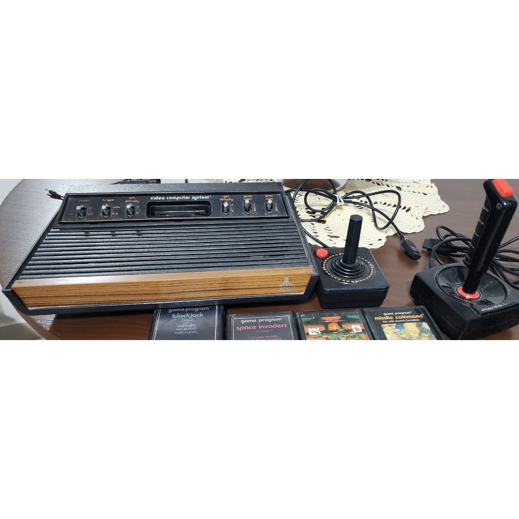 Atari 6 Chaves Americano Frente De Madeira - Com Mod Rgb