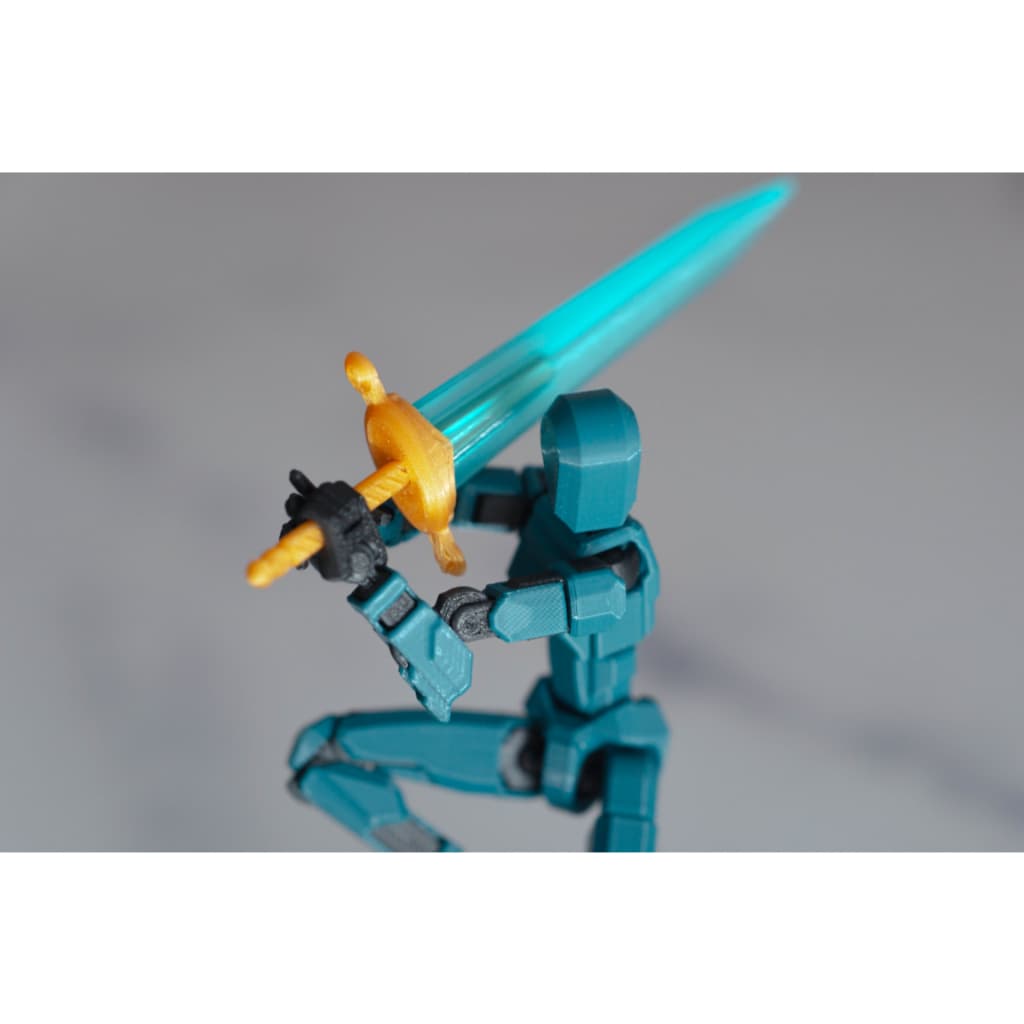Muggora Espada Grande Excalibur para Dummy 13 Acessórios Brinquedo Decoração