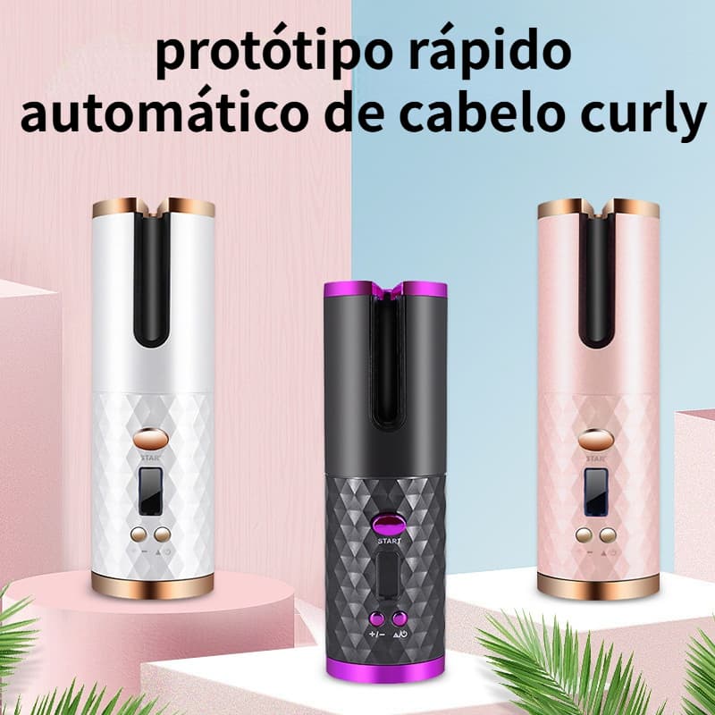 Modelador de cachos modelador de cachos automático modelador de cachos sem fio automático não danifica o cabelo
