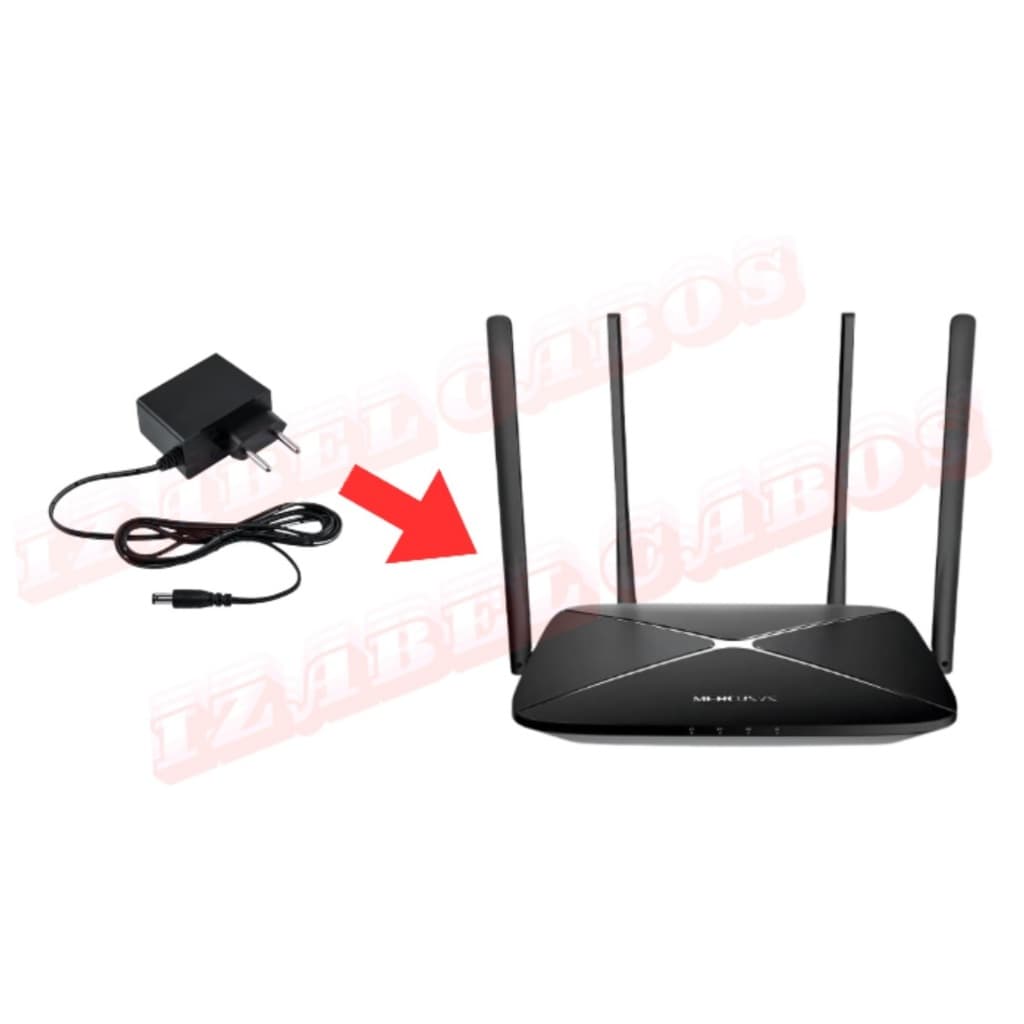 Fonte 12V 1A Original Compatível com Roteador Mercusys AC12G AC1200 4 Antenas Bivolt