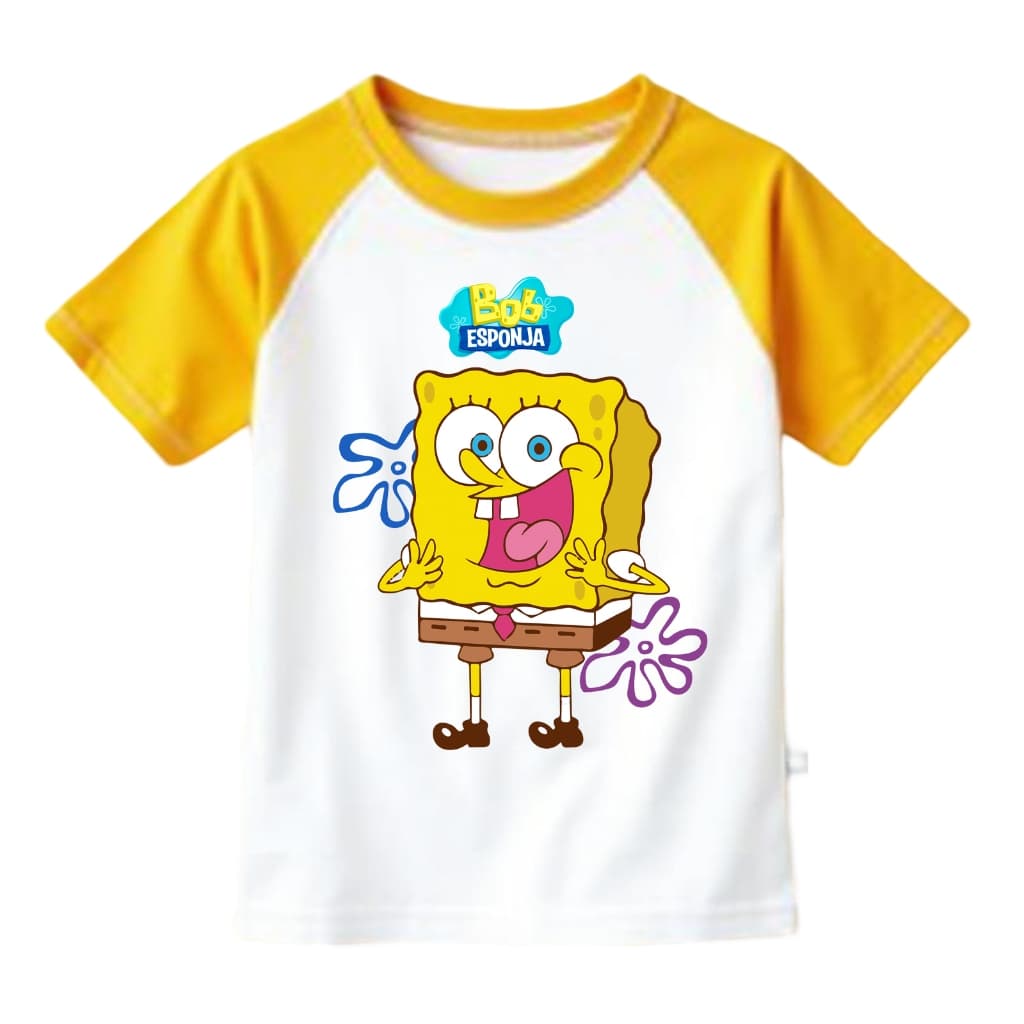 Camiseta Camisa Bob Esponja infantil Algodão