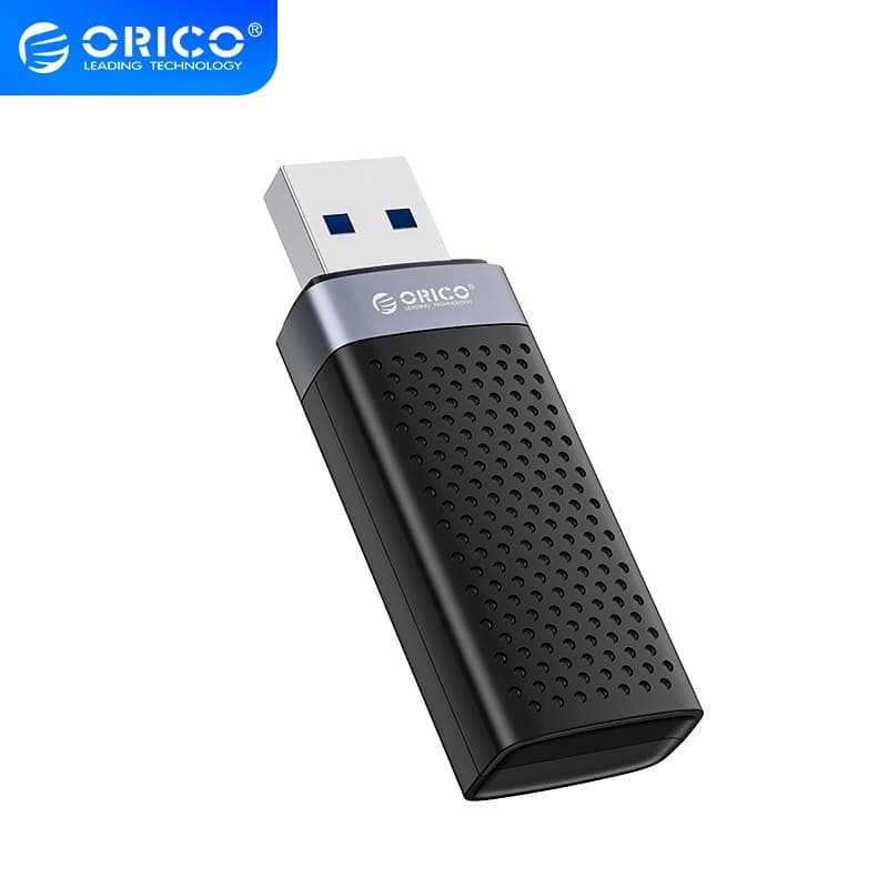 Orico - Leitor de Cartão CS2T-A3 USB 3.0 TF SD Duplo 5Gbps Preto até 2 TB