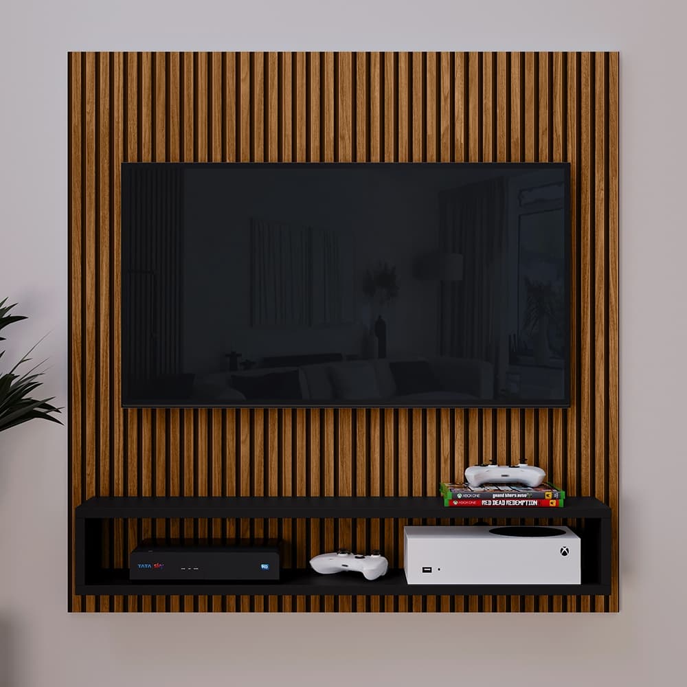 Painel Pra Tv Sala/Quarto Até 32 Polegadas Start Com Prateleiras e Nichos
