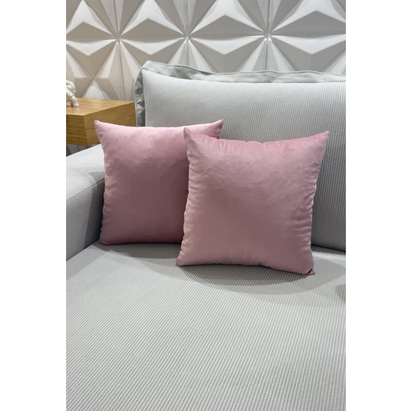 Kit 2 Capas de Veludo Premium 43x43 cm Para Decoração de Sofá, Cama, Sala, Cadeira, Trabalho.