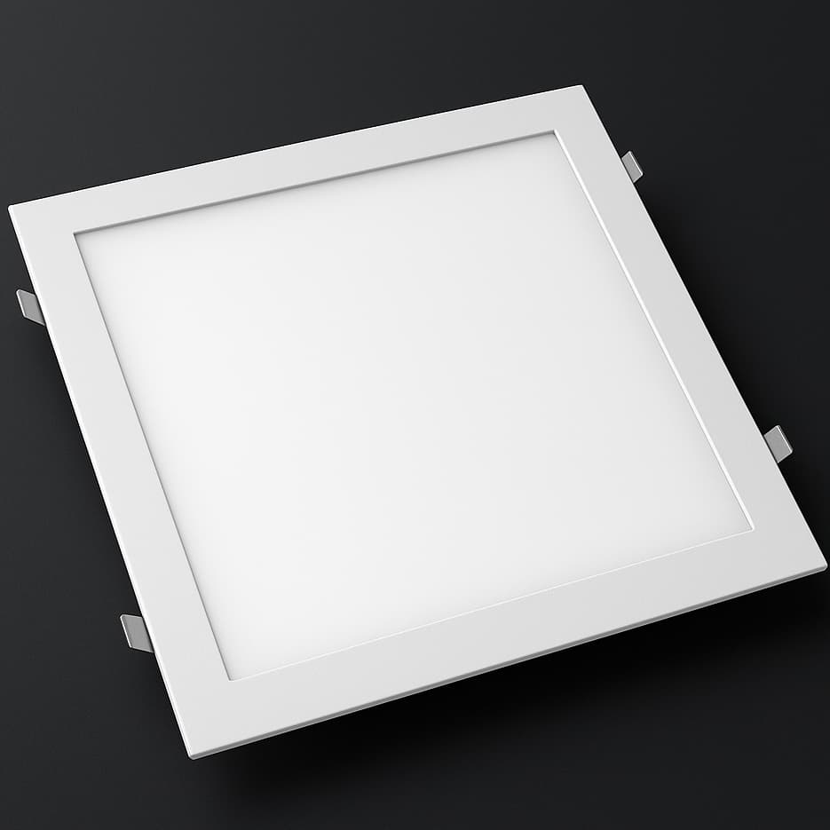 Painel Plafon LED 12W Embutir Quadrado Branco Frio 6500K Aaatop Luz Potente Cozinha Sala de Estar Sala de Jantar Quartos
