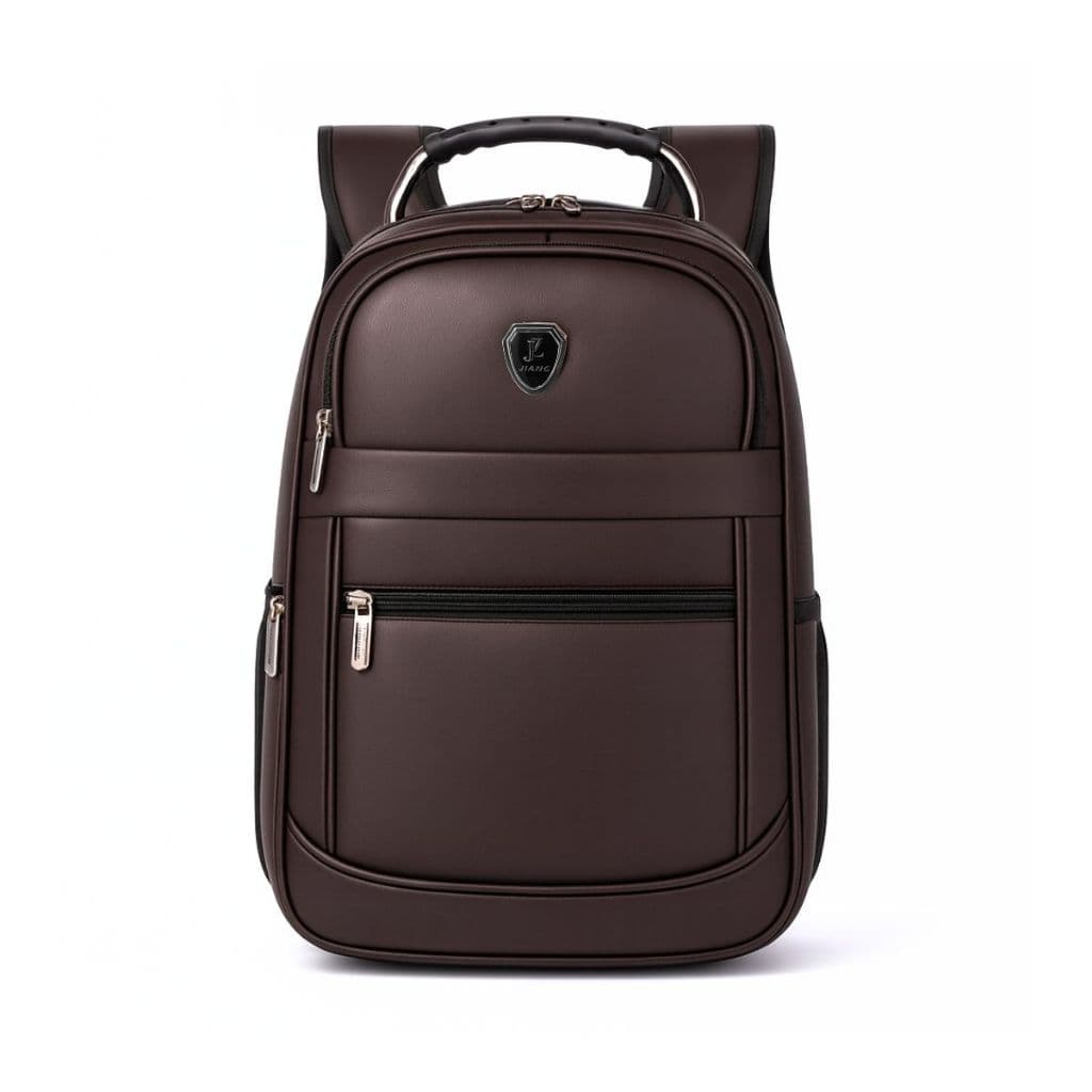 Mochila De Couro Escolar Media Reforçada Cabo De Aço Unisex