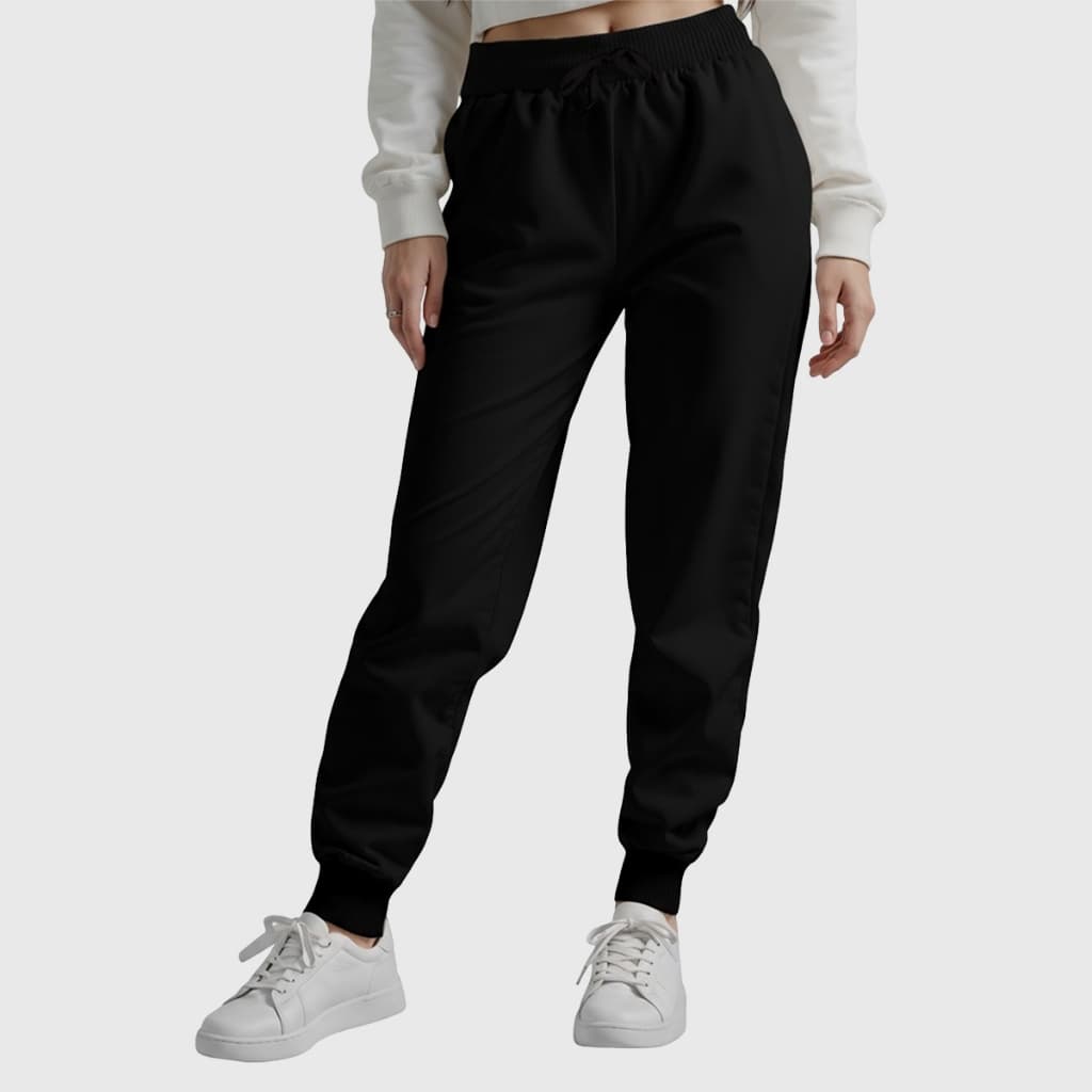 Calça Moletinho Feminina Lisa Confortável Com Bolso Traseiro