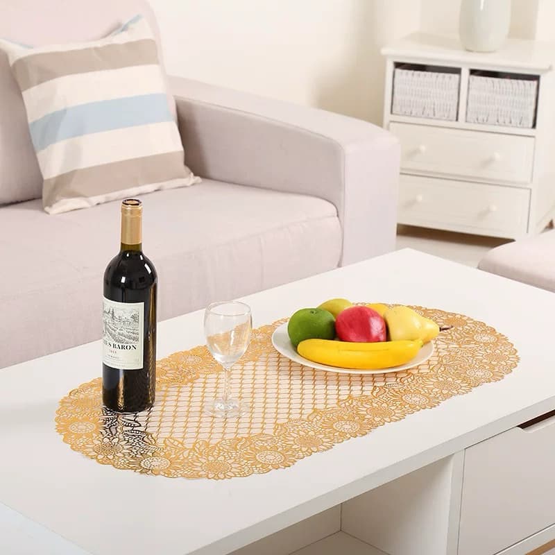 Caminho de Mesa Decorativo para Sala Cozinha PVC 40x84cm