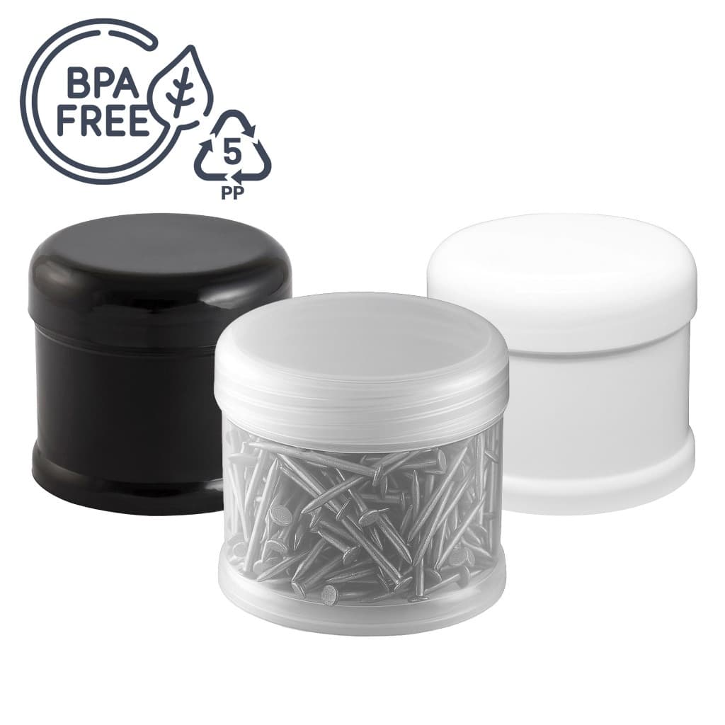 Kit 10 Potes 250ml Organizador Para Armazenar Parafusos fixadores ferragens peças pequenas com Tampa Rosca