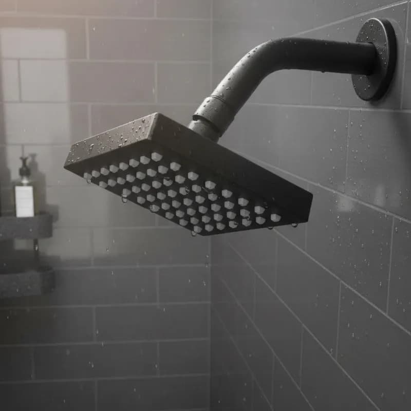 Chuveiro Ducha Quadrado Articulável Preto Fosco Aquecimento Solar ou Gás Luxo