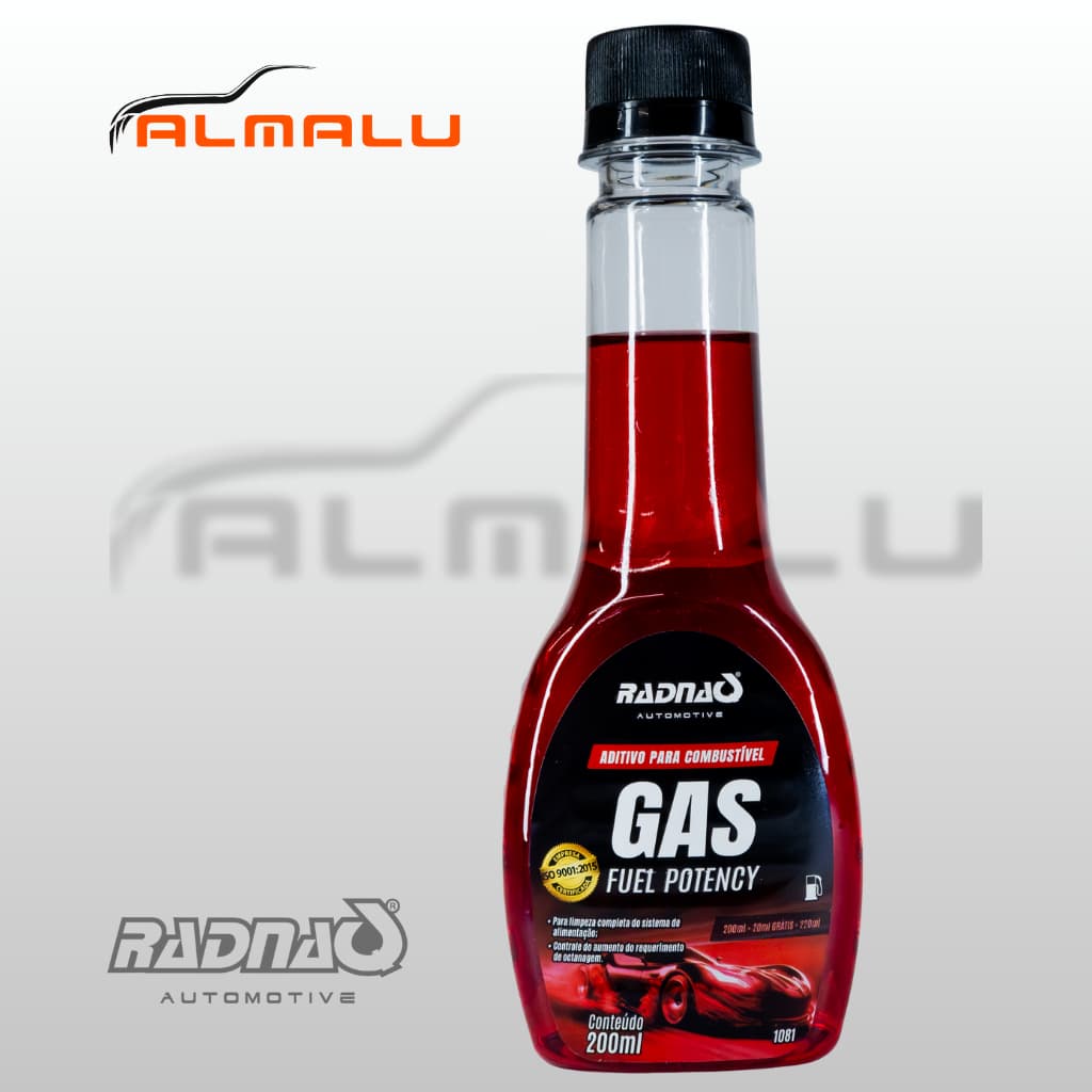 Aditivo Combustivel Gasolina Gas Fuel Potency Radnaq 200ml