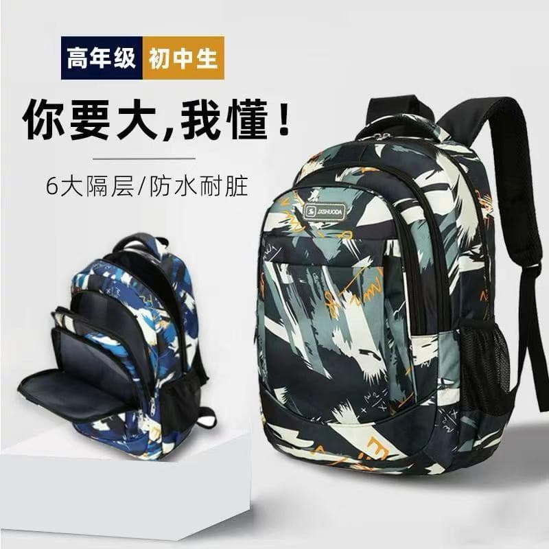 1. Mochila Estampada com Design de Tinta Salpicada